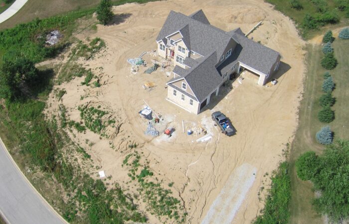 Baustelle Luftaufnahme Dokumentation