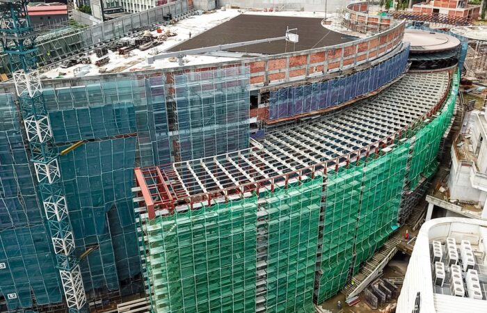 Baustelle Drohnen Luftaufnahme Dokumentation