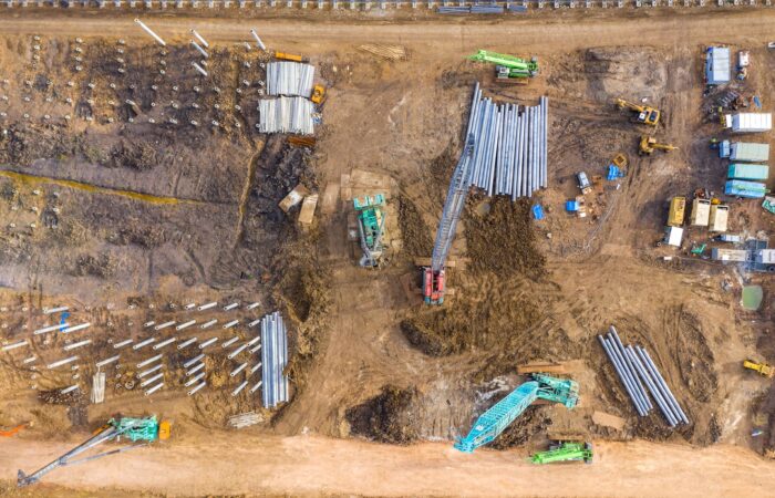 Baustelle Drohnen Luftaufnahme Dokumentation