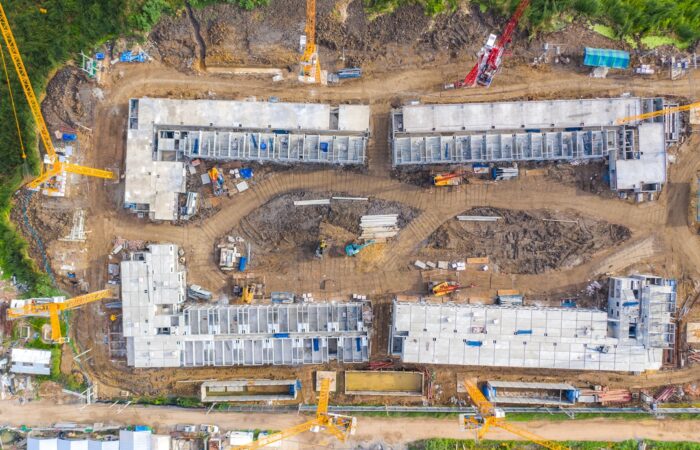 Baustelle Drohnen Luftaufnahme Dokumentation
