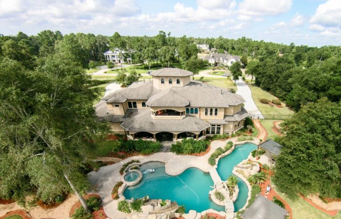 Immobilien Drohnen Luftaufnahme