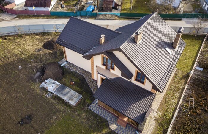 Immobilien Drohnen Luftaufnahme