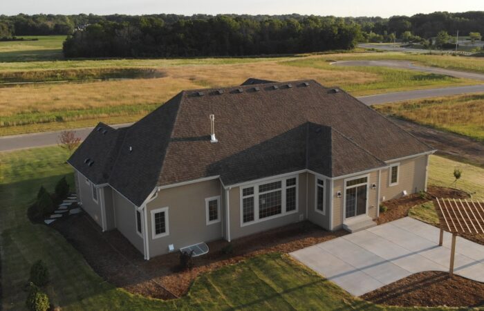 Immobilien Drohnen Luftaufnahme