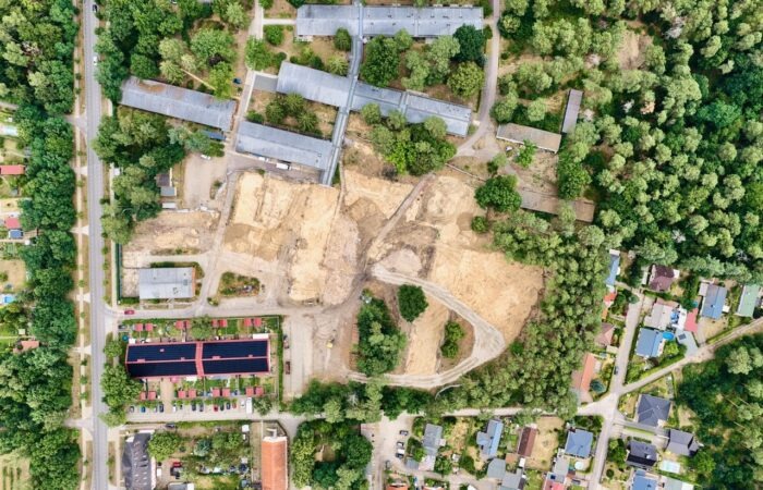 Baustelle Drohnenaufnahme Dokumentation