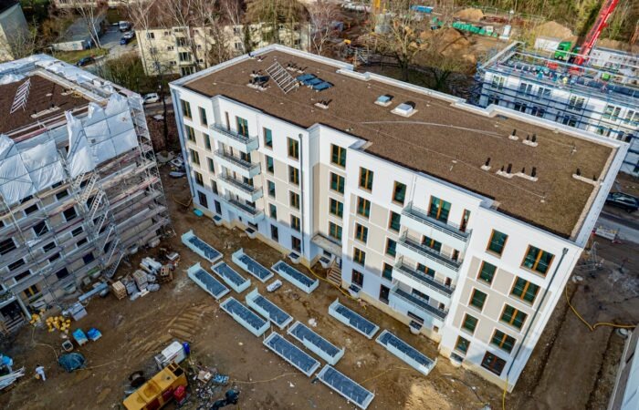 Baustelle Drohnenaufnahme Dokumentation