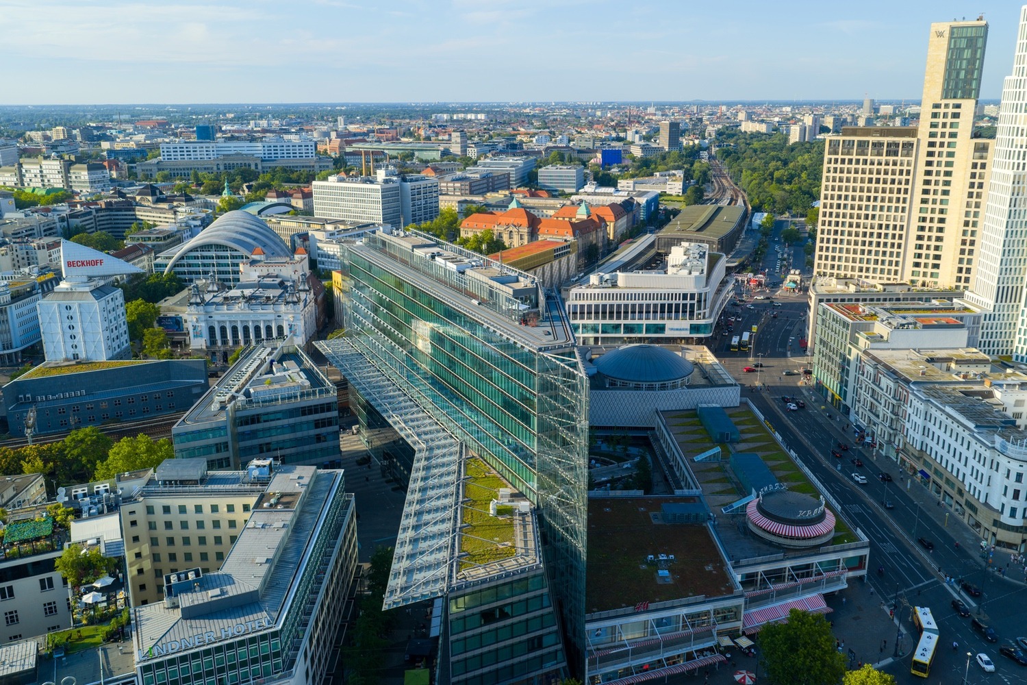 Drohnenaufnahme der Berliner Innenstadt