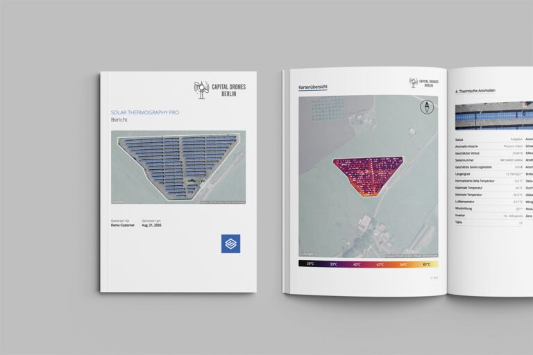 PV-Thermografie-Report für einen Solarpark