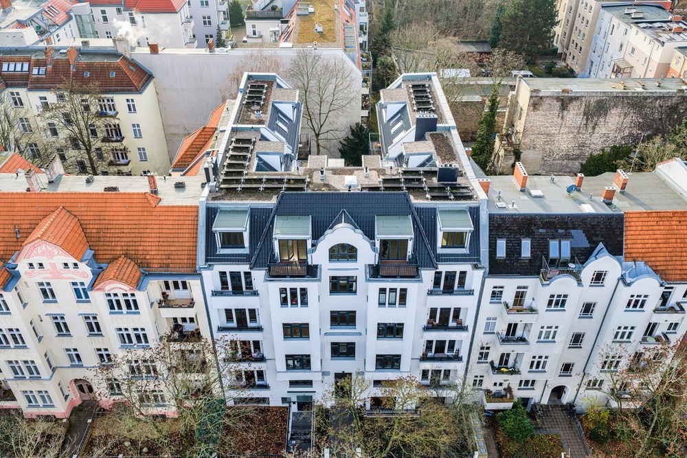 Penthouses zum Verkauf in Berlin als Luftaufnahme